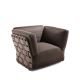 Fauteuil lounge tressé main OBI Varaschin