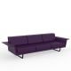 Canapé droit 3 places violet  FLAT Vondom