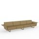 Canapé droit 4 places beige FLAT Vondom