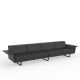 Canapé droit 4 places anthracite FLAT Vondom