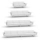 Canapés droits 2, 3, 4 et 5 places FLAT Vondom