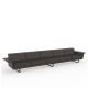 Canapé droit 5 places bronze FLAT Vondom