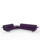 Canapé d'angle 5 pl. violet, modèle angle à droite FLAT Vondom