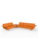 Canapé d'angle 5 pl. orange, modèle angle à droite FLAT Vondom