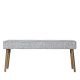 Banc rembourré gris clair BUTTON BENCH Bloomingville