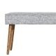 Banc rembourré gris clair BUTTON BENCH Bloomingville