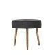 Tabouret rond gris foncé BUTTON POUF Bloomingville