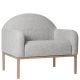 Fauteuil de salon DIVINE tissu gris clair Bloomingville