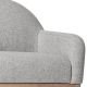 Fauteuil de salon DIVINE tissu gris clair Bloomingville