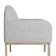 Fauteuil de salon DIVINE tissu gris clair Bloomingville