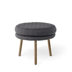 Tabouret rond gris KIND Bloomingville