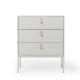 Commode grise 3 tiroirs CUTE CHEST Bloomingville