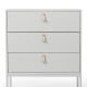 Commode grise 3 tiroirs CUTE CHEST Bloomingville