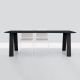 Table rectangulaire chêne massif teinté noir graphite BONDT Zeitraum