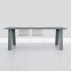 Table rectangulaire chêne massif teinté bleu fumé BONDT Zeitraum