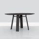 Table ronde chêne teinté noir graphite BONDT Zeitraum