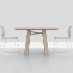 Table carrée en bois teinté craie BONDT Zeitraum