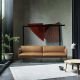 Canapé 3 places cuir cognac  OUTLINE Muuto