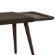 Banc tablette en chêne massif fumé BAENK Woud