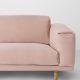 Canapé 3 places rose corail Steelcut Trio 515 REST Muuto