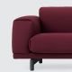 Canapé 2 places rouge charm REST Muuto