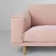 Canapé 2 places rose corail Steelcut Trio 515 REST Muuto