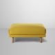 Pouf rembourré REST Muuto tissu moutarde Hallingdal 457