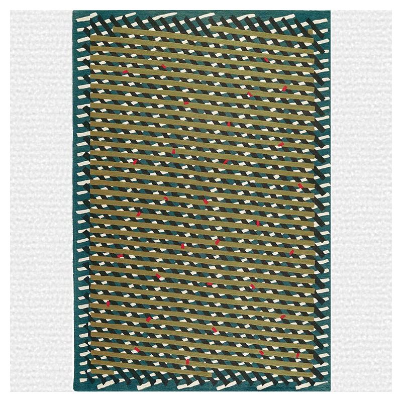 Tapis créateur LATTIS coloris canard Toulemonde Bochart