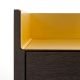 Détail finition dessus aluminium gold de la grande enfilade design 238 STOCKHOLM Punt