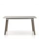 Table extensible finition chêne teinté gris sable TRANSALPINA Punt