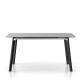 Table extensible finition chêne teinté gris foncé TRANSALPINA Punt