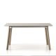 Table extensible finition chêne teinté gris sienne TRANSALPINA Punt