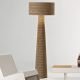 Lampe de sol éco-design en carton cannelé coloris kraft naturel MISHA Staygreen