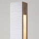 Lampe de sol éco-design en carton cannelé finition coloris kraft naturel et MDF laqué gris milleraies TOTEM Staygreen