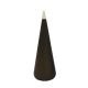 Vase déco géant JARRES Staygreen, hauteur 151 cm, coloris noir, verre Murano blanc 