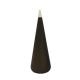 Vase audio XXL éco-design JARRES MUSIC Staygreen, hauteur 151 cm, coloris noir, verre Murano blanc