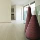 Vases audio XXL éco-design JARRES MUSIC Staygreen, hauteur 121 cm et 151 cm, coloris bronze, verre Murano blanc