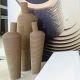 Vases déco géants éco-design AMPHORA Staygreen, coloris kraft naturel hauteurs 155 cm & 108 cm 
