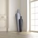 Vases déco géants éco-design AMPHORA Staygreen, hauteur 155 cm coloris argent, hauteur 108 cm coloris noir