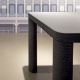 Table rectangulaire éco-design POLE Staygreen, coloris noir