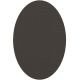 Tapis vinyle ovale intérieur/extérieur ELLIPSE Dickson, coloris Charbon U 526 