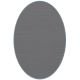 Tapis ovale ELLIPSE à galon Dickson, coloris Titane U 518, galon minéral 9514