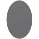 Tapis ovale ELLIPSE à galon Dickson, coloris Titane U 518, galon taupe 0050