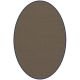Tapis ovale ELLIPSE à galon Dickson, coloris Cacao U 519, galon marine 5412