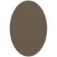 Tapis ovale ELLIPSE à galon Dickson, coloris Cacao U 519, galon souris 1023