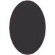 Tapis ovale ELLIPSE à galon Dickson, coloris Graphite foncé U 520, galon bordeaux 9631