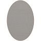 Tapis ovale ELLIPSE à galon Dickson, coloris Ecume U 521, galon chanvre 9647 