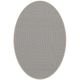 Tapis ovale ELLIPSE à galon Dickson, coloris Ecume U 521, galon beige antique 9633