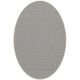 Tapis ovale ELLIPSE à galon Dickson, coloris Ecume U 521, galon beige antique 9633