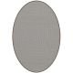 Tapis ovale ELLIPSE à galon Dickson, coloris Ecume U 521, galon cacao 9533 